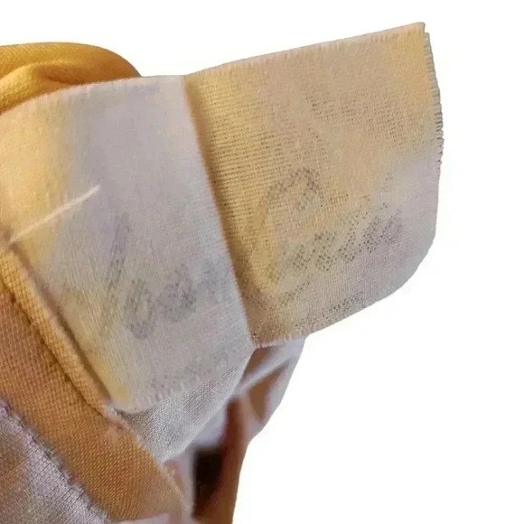 Joan Curtis Vintage Union Made Light Sheen Gold Midi Dress Size Medium *See Desc - Picture 13 of 16